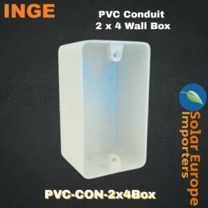 Inge: PVC Conduit 2x4 Wall Box (Each) (PVC-CON-2x4Box)