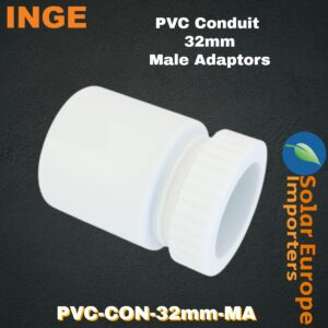 Inge: PVC Conduit Male Adaptor 32mmØ (Single) (PVC-CON-32mm-MA)