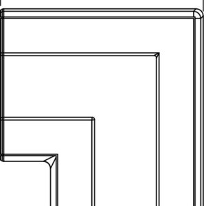 Alternative view of Trunking: PVC 90 Degree Flat Angle Hood Fitting Light Grey Single (GK-FH53100LGR)