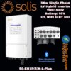 Solis: 5Kw Single Phase LV Hybrid Inverter - VOC: 500V Battery: 60V CT, WIFI & BT Incl (S6-EH1P(5)K-L-Plus)