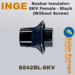 Busbar Insulator: 8KV Female - Black (Without Screw) (S842BL-8KV)