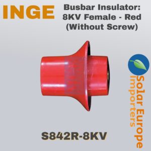 Busbar Insulator: 8KV Female - Red (Without Screw) (S842R-8KV)