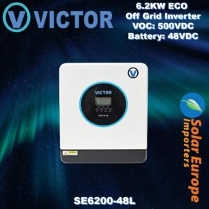 Victor: 6.2KW ECO Off Grid Inverter - VOC: 500VDC Battery: 48VDC (SE6200-48L)