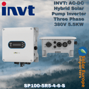 INVT: AC-DC Hybrid Solar Pump Inverter Three Phase 380V 5.5KW (No Booster) (SP100-5R5-4-6-S)