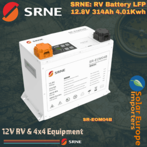 SRNE: RV Battery LFP 12.8V 314Ah 4.01Kwh (SR-EOM04B)