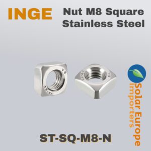 Nut M8 Square Stainless Steel (ST-SQ-M8-N)