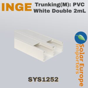 Trunking(M): PVC White Double 2mL (SYS1252)