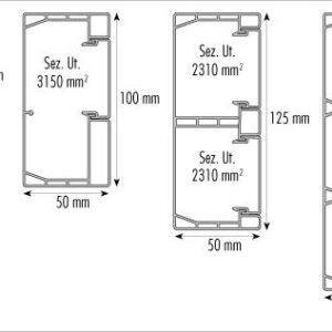 Alternative view of Trunking(M): PVC White Double 2mL (SYS1252)
