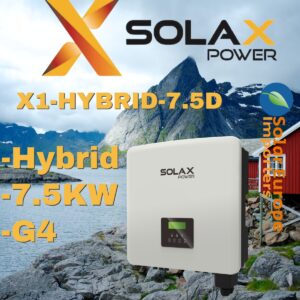 Solax: Inverter 7.5KW X1-Hybrid G4 Single Phase (SOL-X1-Hybrid-G4-7.5-D)
