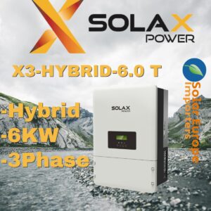 Solax: Inverter 6KW X3-Hybrid HV Three Phase (SOL-X3-Hybrid-6.0-D-E)