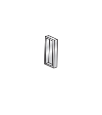 Trunking: Steel End Cap White Single (SECS/W)