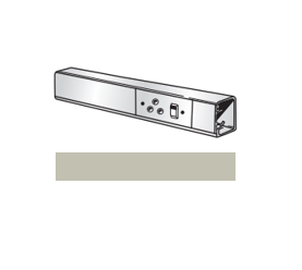 Trunking: Steel 3m Motorcraft Grey Single (TSS/MG)