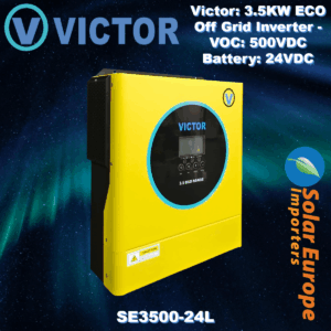 Victor: 3.5KW ECO Off Grid Inverter - VOC: 500VDC Battery: 24VDC (SE3500-24L)