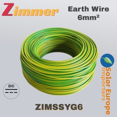 Zimmer: Copper Earth Wire 6mm² AZ2-K (Insulated) (PER METER) (ZIMSSYG6)