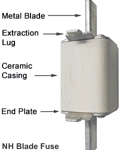 Alternative view of Inge: DC 125A Blade Fuse 48VDC NH0 (NH00125A48VDC)
