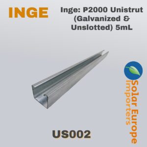 Inge: P2000 Unistrut (Galvanized & Unslotted) 5mL (US002)
