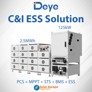 Deye C&I Solution: 125Kw Three Phase HV Power Conversion System (PCS) (SUN-125K-PCSL01HP3)