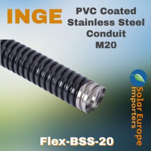 Inge: PVC Coated Stainless Steel Sprague M20 (Per Meter) (Flex-BSS-20)