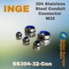 Inge: 304 Stainless Steel Sprague Connector M32 (SS304-32-Con)
