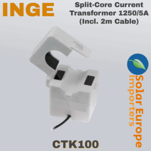 Inge: Split-Core Current Transformer 1250/5A (Incl. 2m Cable) (CTK100)