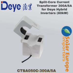 Deye: Split-Core Current Transformer 300A/5A for Deye Hybrid Inverters (80kW) (CTSA050C-300A/5A)