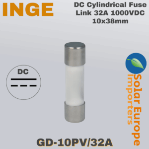 Inge: DC Cylindrical Fuse Link 32A 1000VDC 10x38mm (GD-10PV/32A)