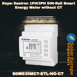 Deye: Eastron 1PH/3PH DIN-Rail Smart Energy Meter without CT (SDM630MCT-ETL-NO-CT)